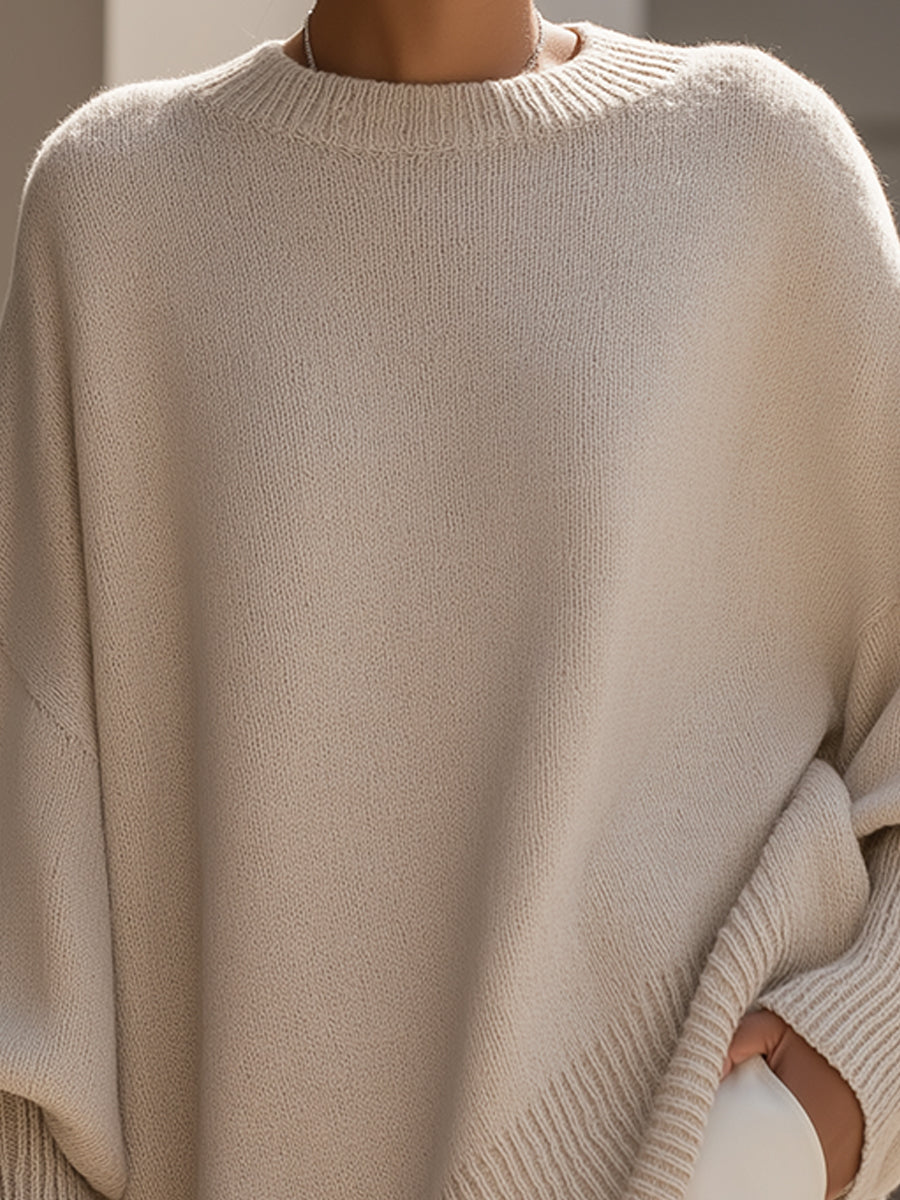 Oversized Strik – Elegant, Blød & Ubesværet Stil