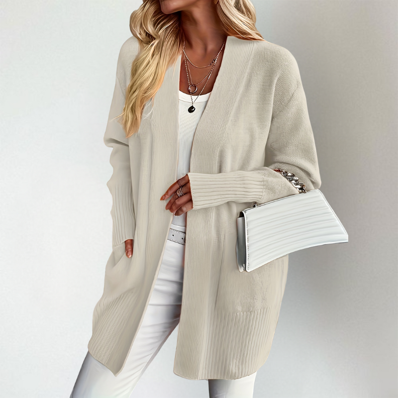 Öppen Cardigan – Bekväm elegans med vardaglig lätthet