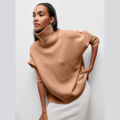 Kortärmad rullkrage-tröja – Djärv elegans med modern stil