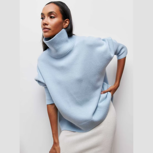 Kortärmad rullkrage-tröja – Djärv elegans med modern stil