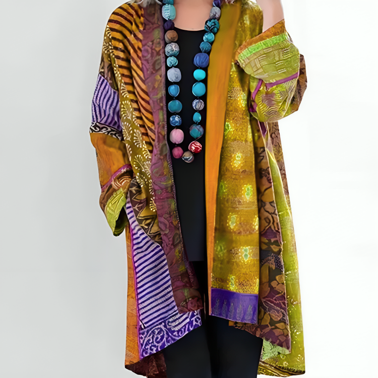 Boho-Kimono-Cardigan – Konstnärlig elegans med avslappnad stil