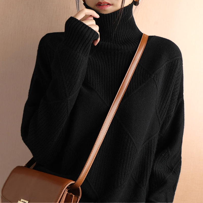 Rauten-Rollkragenpullover – Raffinerad värme med modern stil