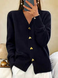 Cardigan med knapplist – Bekväm charm med feminin elegans