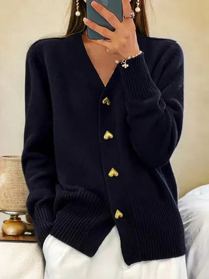 Cardigan med knapplist – Bekväm charm med feminin elegans