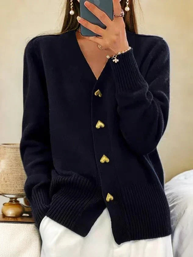 Cardigan med knapplist – Bekväm charm med feminin elegans