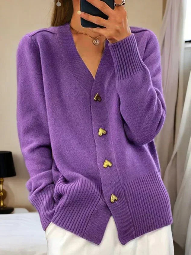 Cardigan med knapplist – Bekväm charm med feminin elegans