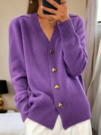 Cardigan med knapplist – Bekväm charm med feminin elegans