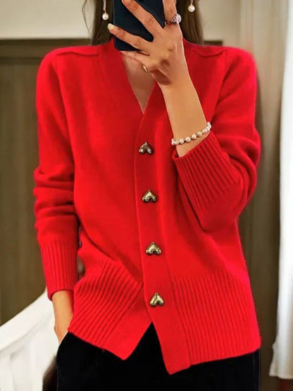 Cardigan med knapplist – Bekväm charm med feminin elegans
