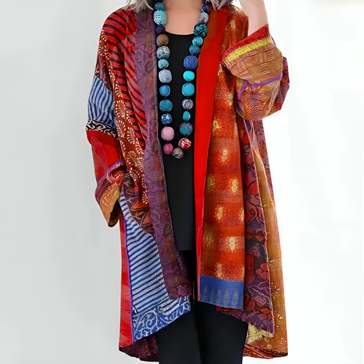 Boho-Kimono-Cardigan – Konstnärlig elegans med avslappnad stil