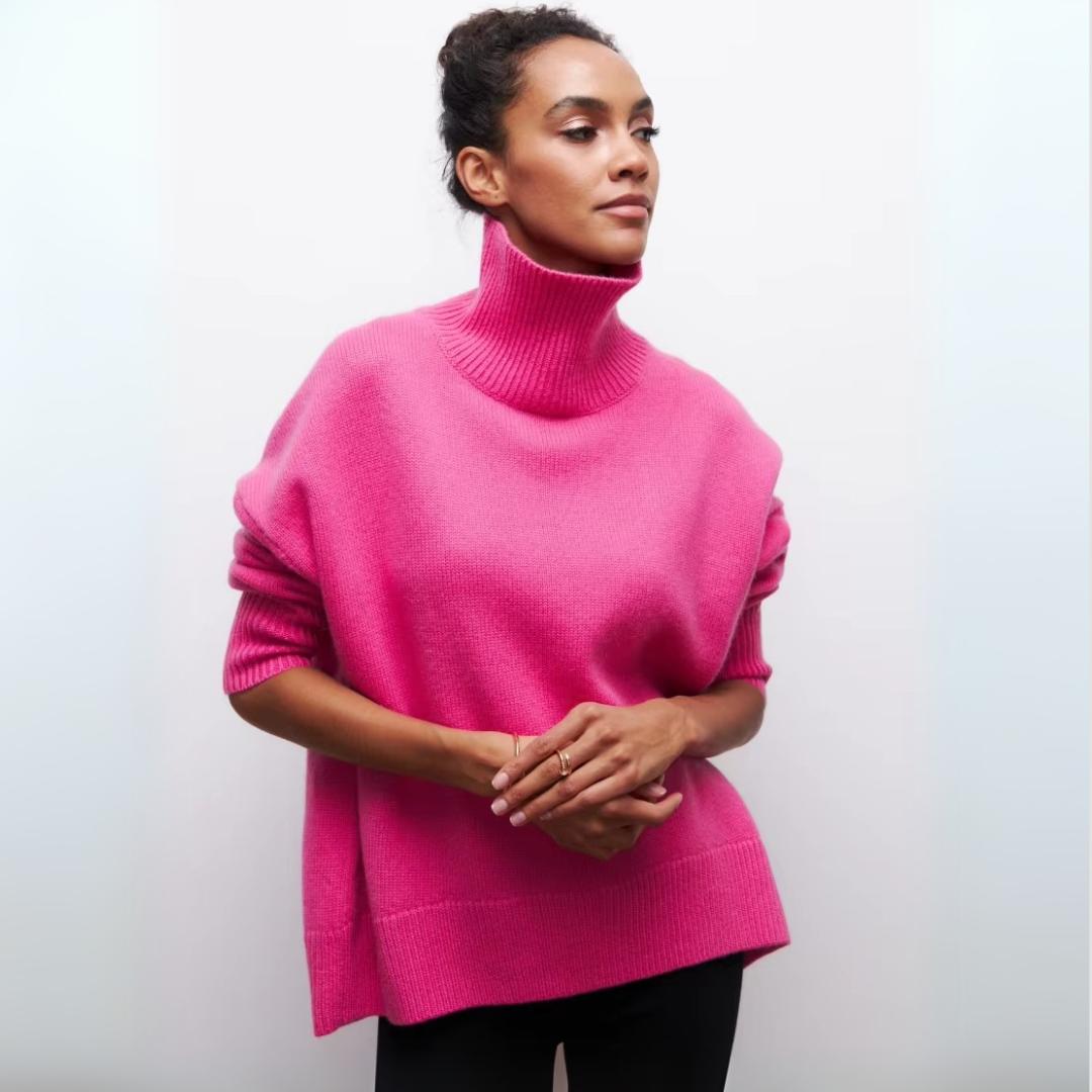 Kortärmad rullkrage-tröja – Djärv elegans med modern stil