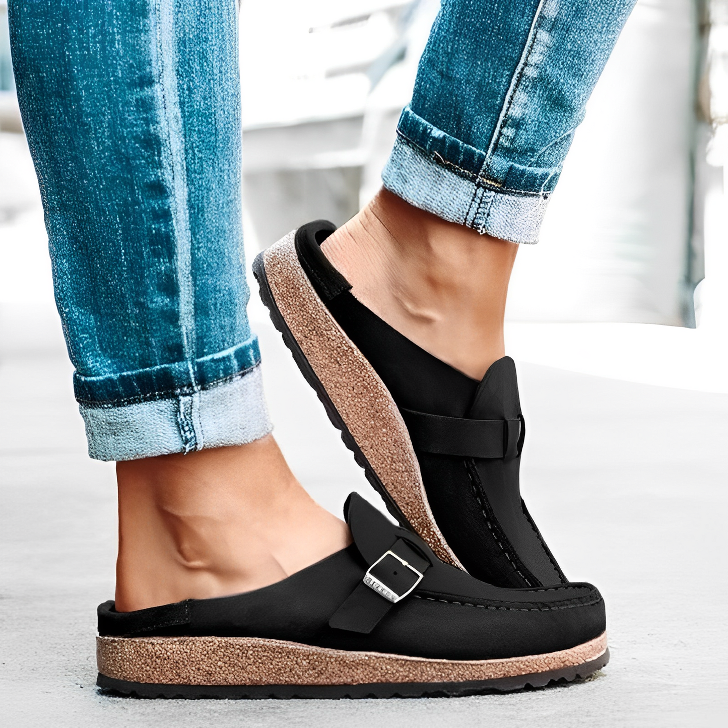 Mokassin-sandal – Klassisk charm möter luftig komfort