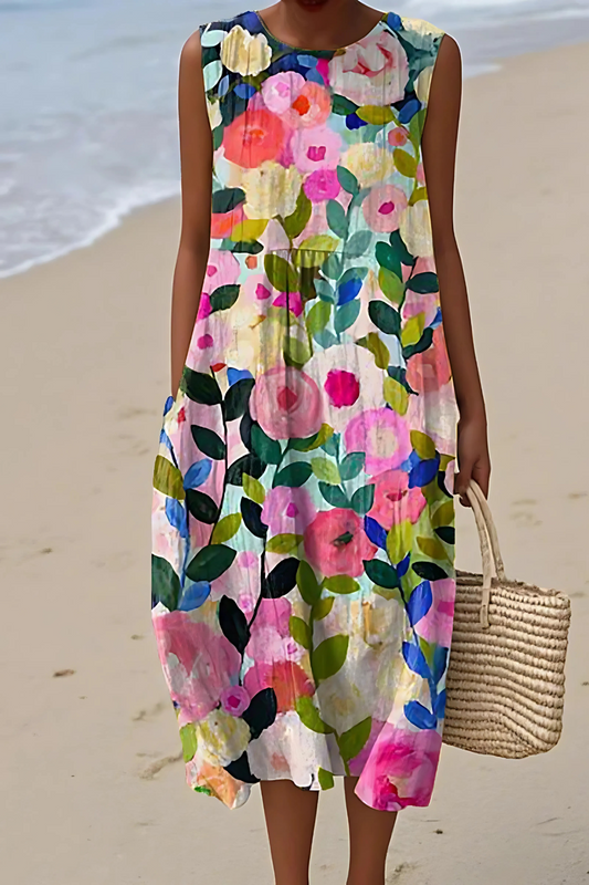 Ärmellös Klänning – Avslappnad charm för soliga dagar