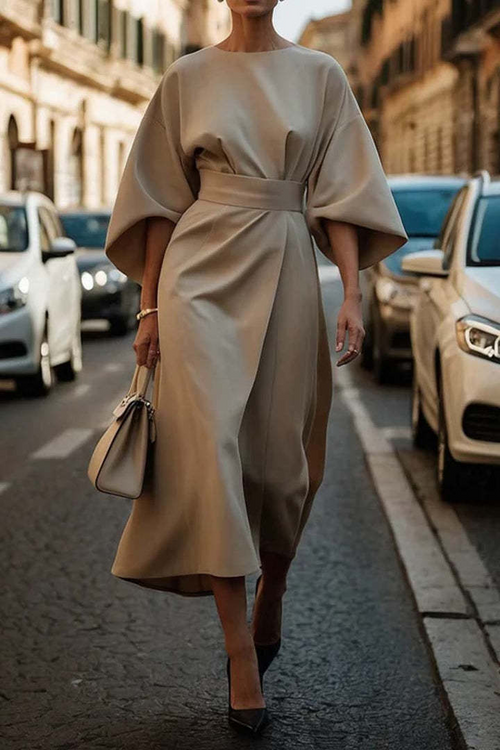 Victoria - Elegant klänning med ärmar