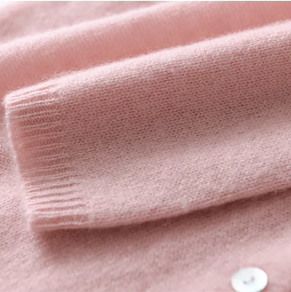 Mysig antracitfärgad cardigan med knappar – Okomplicerad elegans