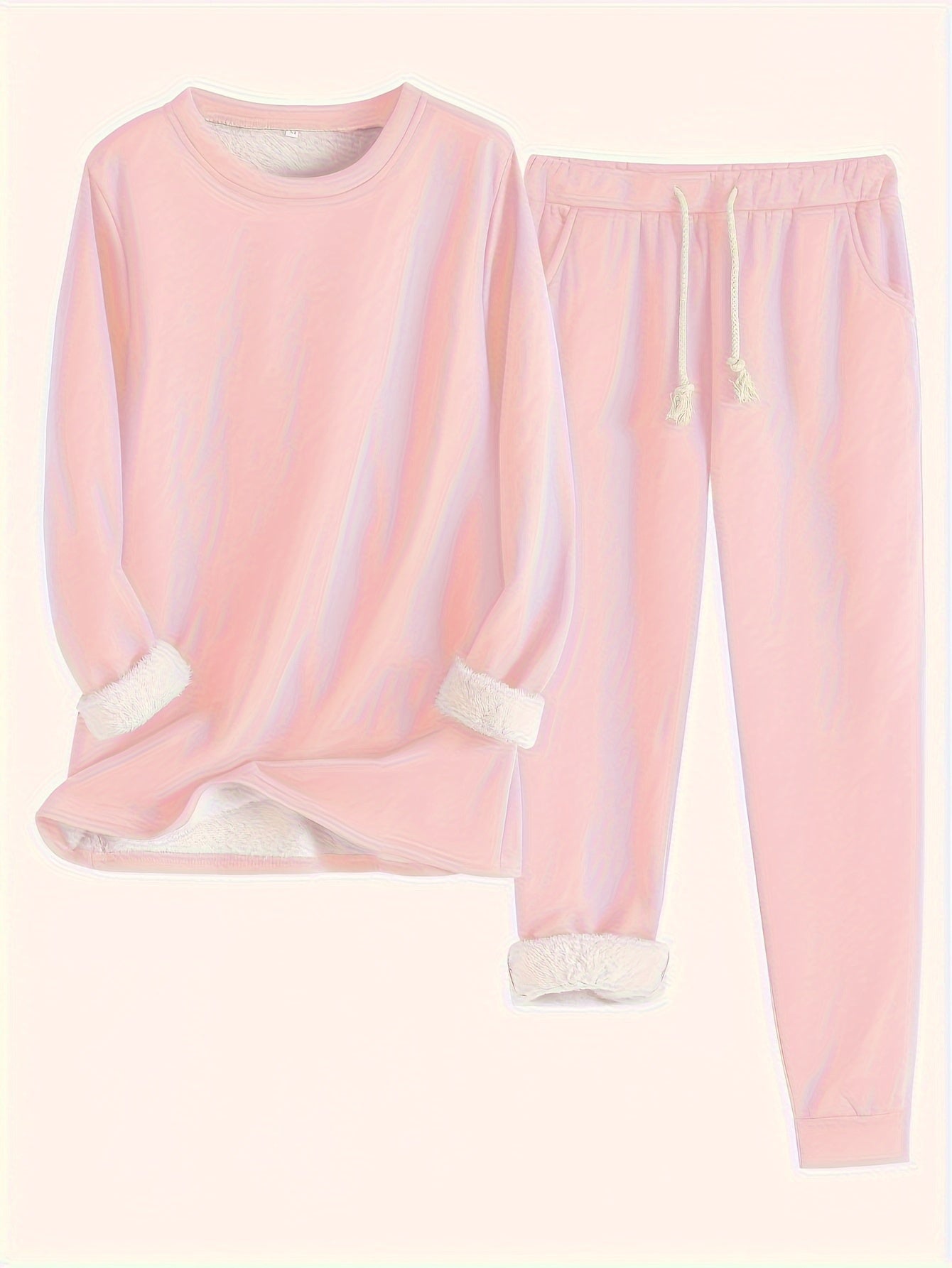 Fleecefodrat Lounge-set – Ultra-mjukt, Varmt & Mysigt