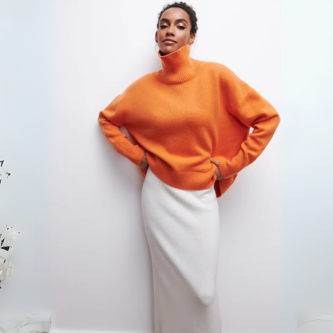 Kortärmad rullkrage-tröja – Djärv elegans med modern stil