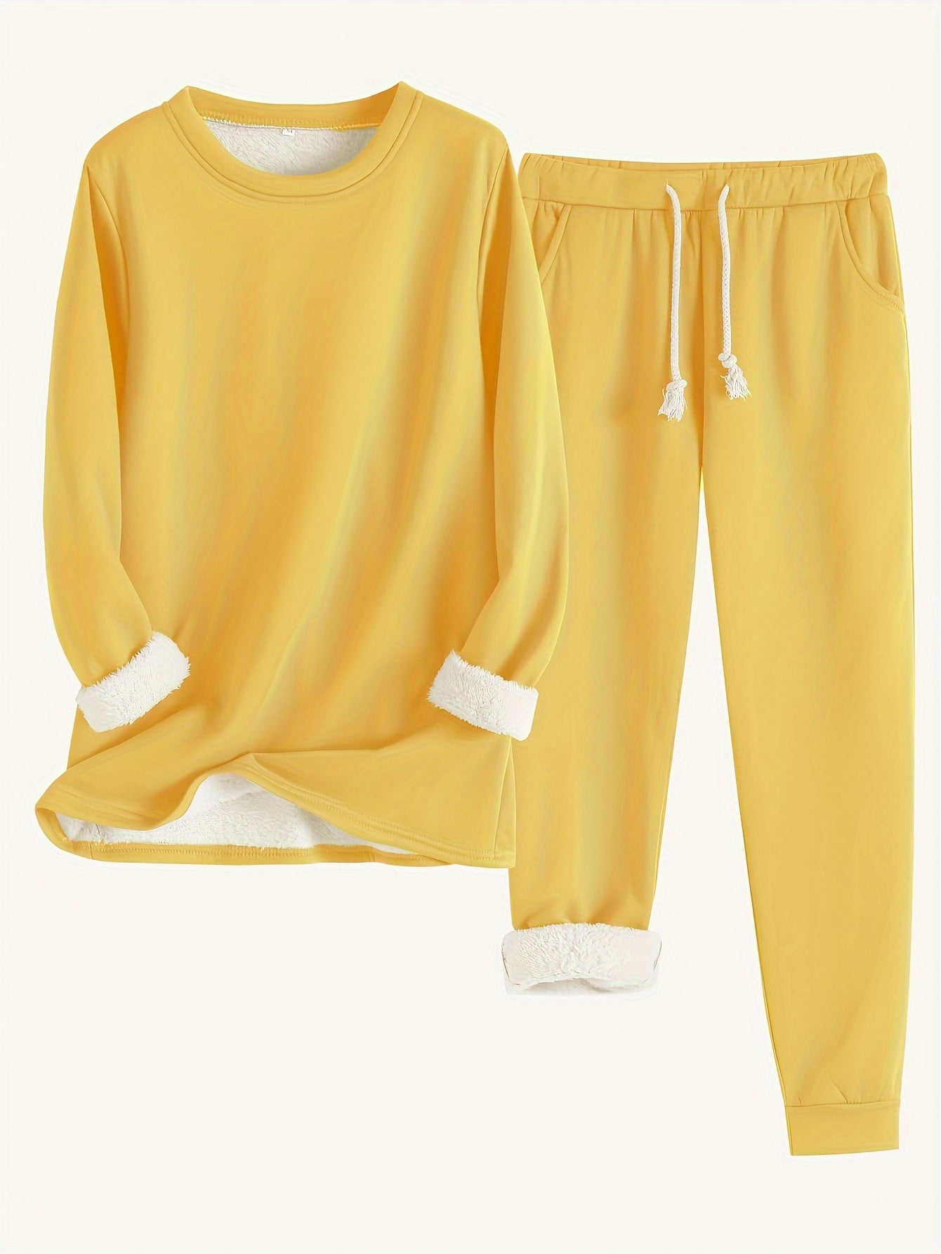 Fleecefodrat Lounge-set – Ultra-mjukt, Varmt & Mysigt