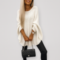 Oversize-stickad tröja med stil – Elegans för självsäkra kvinnor