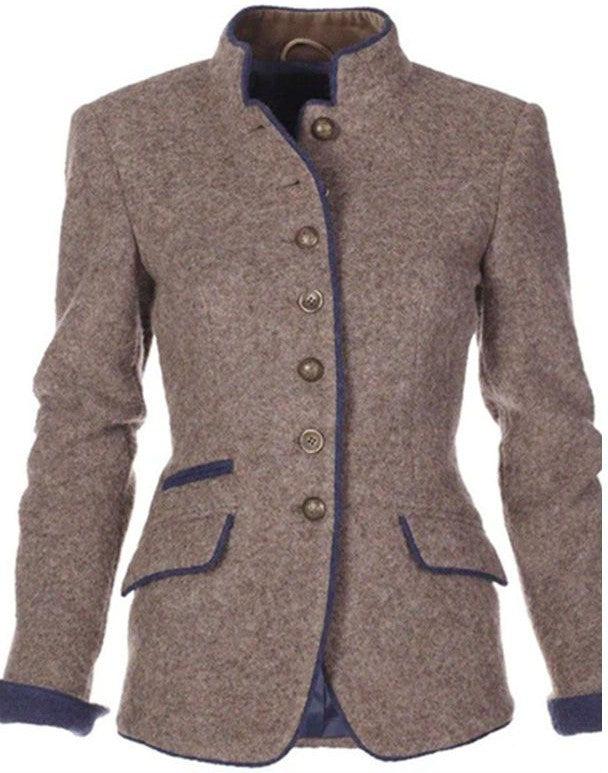 Strukturerad ullblazer – Raffinerad elegans med självförtroende