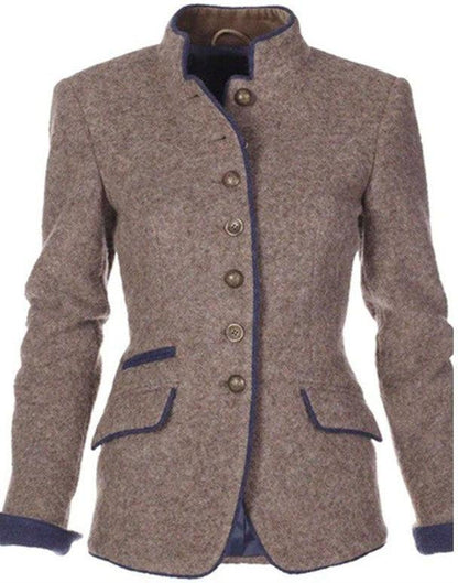 Strukturerad ullblazer – Raffinerad elegans med självförtroende