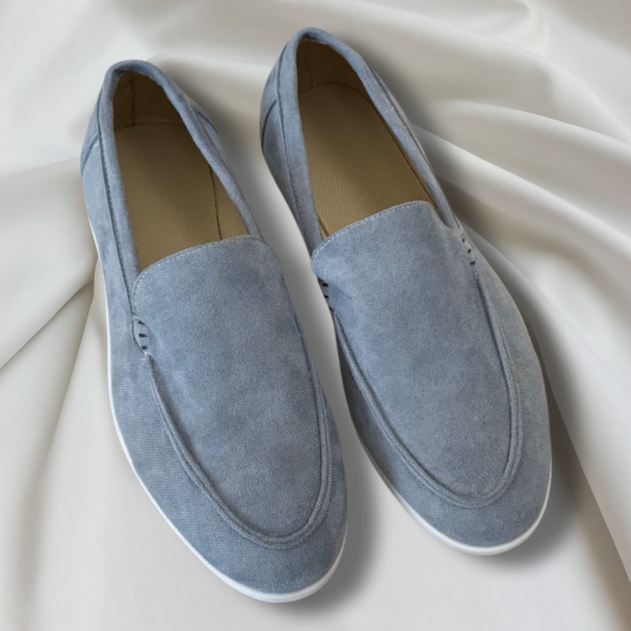 Emil - Stilrena loafers i mocka-look