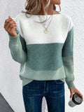 Colorblock-Pullover – Modern stil med enkel komfort