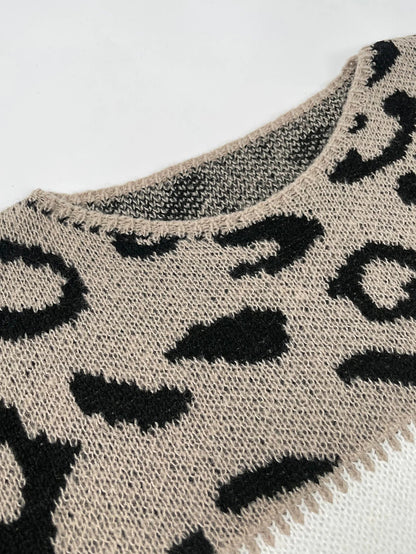 Leopardmönster-Pullover – Djärvt självförtroende med stil