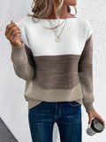 Colorblock-Pullover – Modern stil med enkel komfort