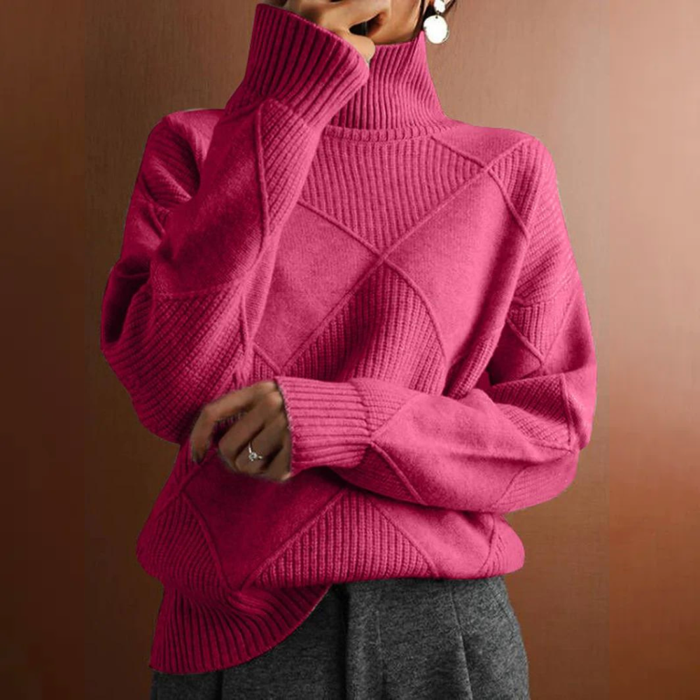 Rauten-Rollkragenpullover – Raffinerad värme med modern stil