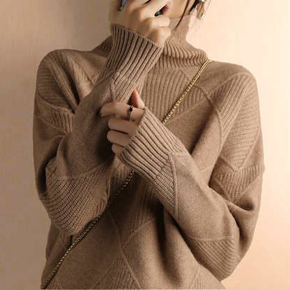 Rauten-Rollkragenpullover – Raffinerad värme med modern stil