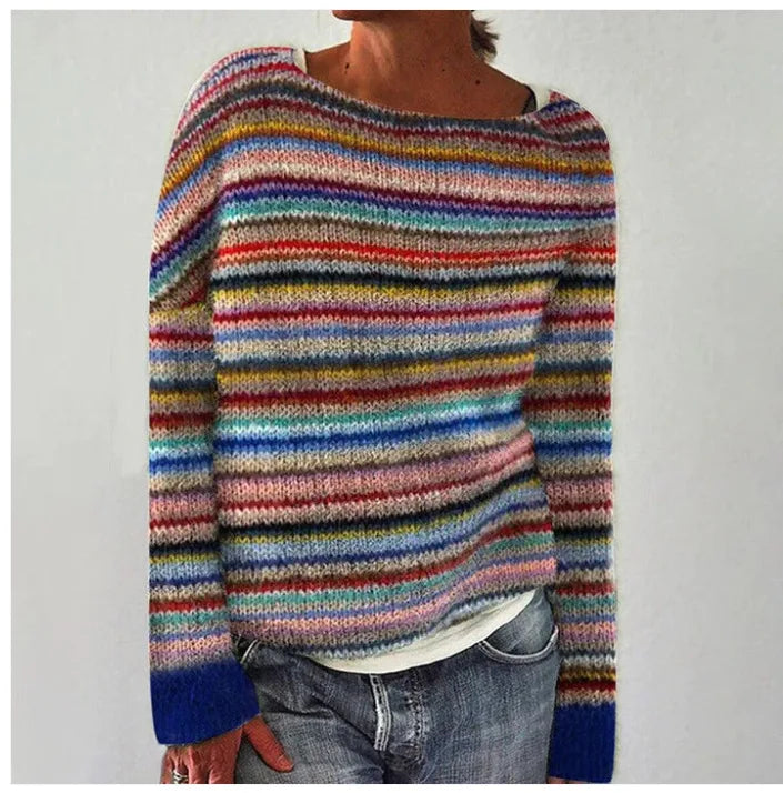 Pullover med skogsmönster – Bekväm stil med naturens charm