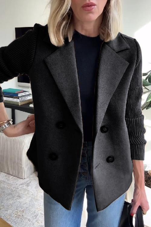 Avslappnad knappl blazer – Höj ditt självförtroende med en enkel stil