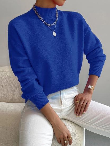 Højhalset Sweater – Blød, Varm & Stilren