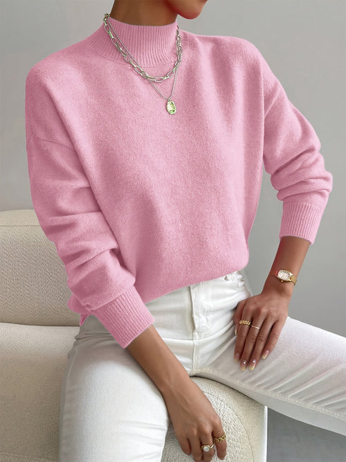Højhalset Sweater – Blød, Varm & Stilren
