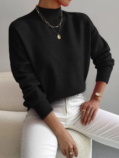 Højhalset Sweater – Blød, Varm & Stilren
