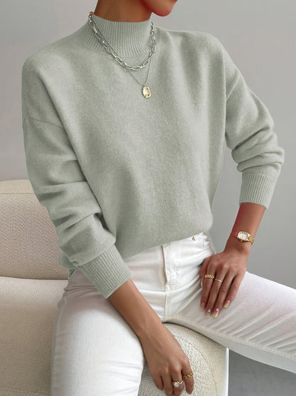 Højhalset Sweater – Blød, Varm & Stilren