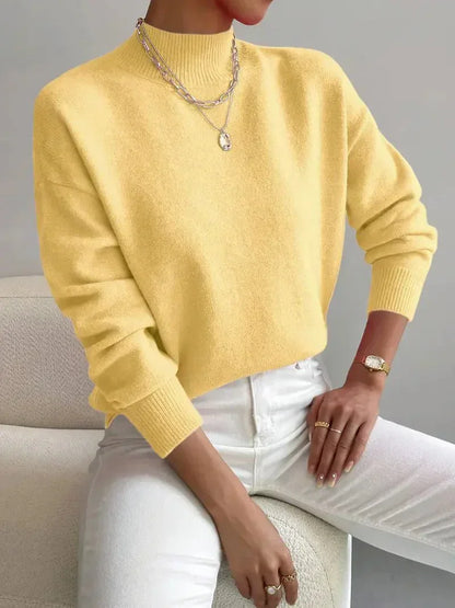 Højhalset Sweater – Blød, Varm & Stilren