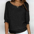 Fledermausärmel-Pullover – Avslappnad elegans med lätt charm